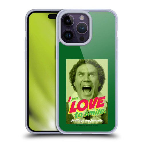 Elf Movie Graphics 1 I Love To Smile Soft Gel Case for Apple iPhone 14 Pro Max