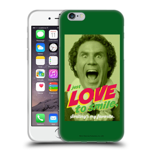 Elf Movie Graphics 1 I Love To Smile Soft Gel Case for Apple iPhone 6 / iPhone 6s