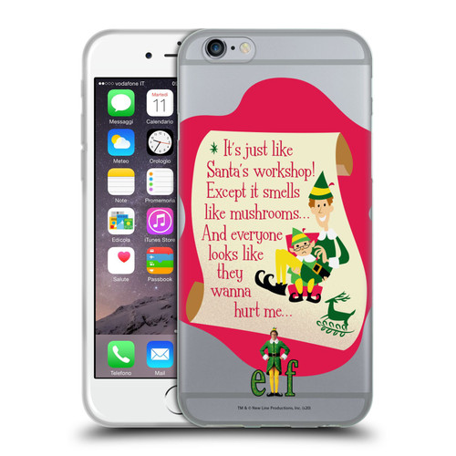 Elf Movie Graphics 1 Quote Soft Gel Case for Apple iPhone 6 / iPhone 6s
