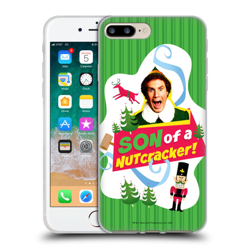 Elf Movie Graphics 1 Nutcracker Soft Gel Case for Apple iPhone 7 Plus / iPhone 8 Plus