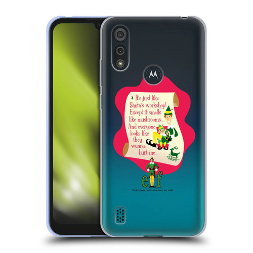 Elf Movie Graphics 1 Quote Soft Gel Case for Motorola Moto E6s (2020)