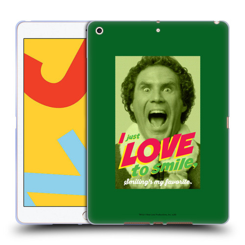 Elf Movie Graphics 1 I Love To Smile Soft Gel Case for Apple iPad 10.2 2019/2020/2021