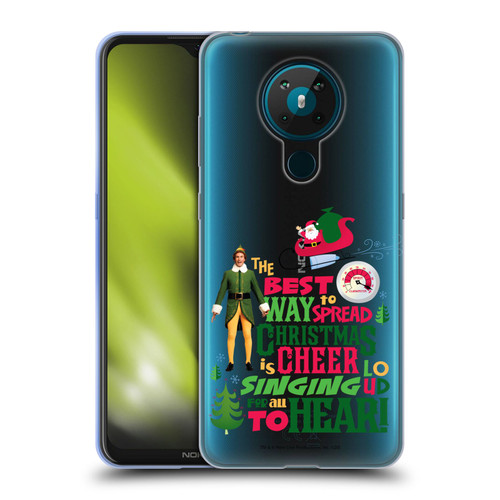 Elf Movie Graphics 1 Christmas Cheer Soft Gel Case for Nokia 5.3