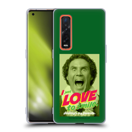 Elf Movie Graphics 1 I Love To Smile Soft Gel Case for OPPO Find X2 Pro 5G
