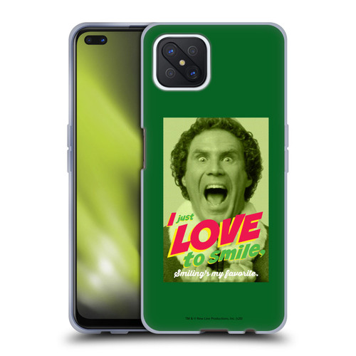 Elf Movie Graphics 1 I Love To Smile Soft Gel Case for OPPO Reno4 Z 5G