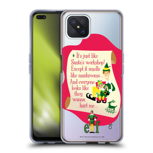 Elf Movie Graphics 1 Quote Soft Gel Case for OPPO Reno4 Z 5G