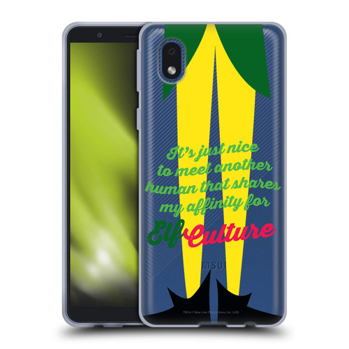Elf Movie Graphics 1 Legs Soft Gel Case for Samsung Galaxy A01 Core (2020)