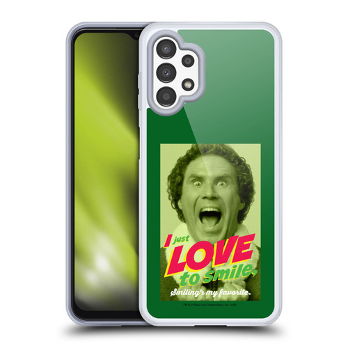 Elf Movie Graphics 1 I Love To Smile Soft Gel Case for Samsung Galaxy A13 (2022)