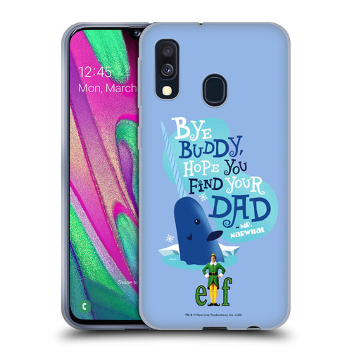 Elf Movie Graphics 1 Narwhal Soft Gel Case for Samsung Galaxy A40 (2019)