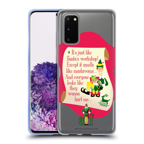 Elf Movie Graphics 1 Quote Soft Gel Case for Samsung Galaxy S20 / S20 5G