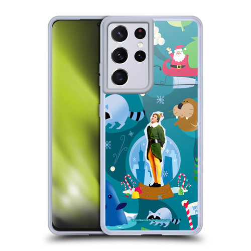 Elf Movie Graphics 1 Animals Pattern Soft Gel Case for Samsung Galaxy S21 Ultra 5G