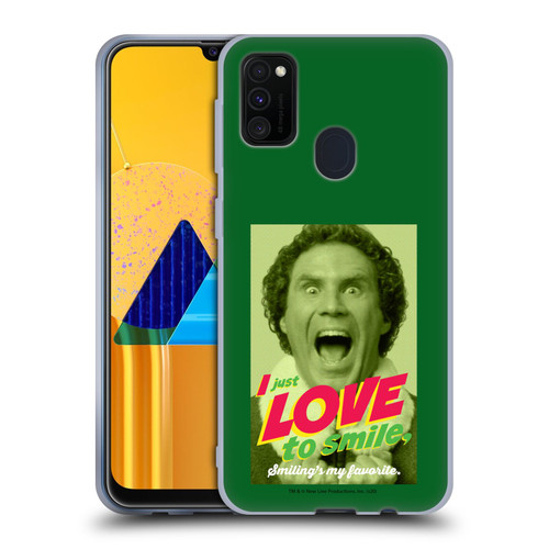 Elf Movie Graphics 1 I Love To Smile Soft Gel Case for Samsung Galaxy M30s (2019)/M21 (2020)