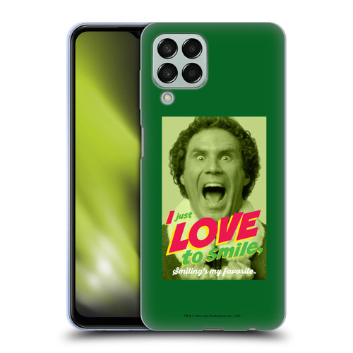 Elf Movie Graphics 1 I Love To Smile Soft Gel Case for Samsung Galaxy M33 (2022)