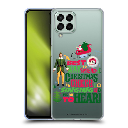 Elf Movie Graphics 1 Christmas Cheer Soft Gel Case for Samsung Galaxy M53 (2022)