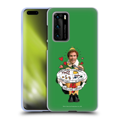 Elf Movie Graphics 2 Buddy Food Groups Soft Gel Case for Huawei P40 5G