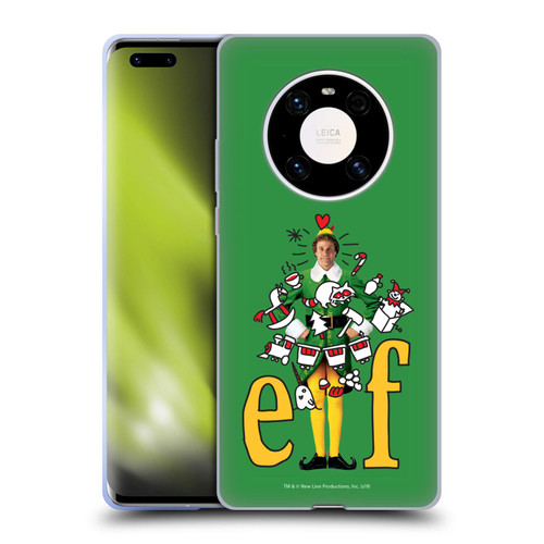 Elf Movie Graphics 2 Doodles Soft Gel Case for Huawei Mate 40 Pro 5G