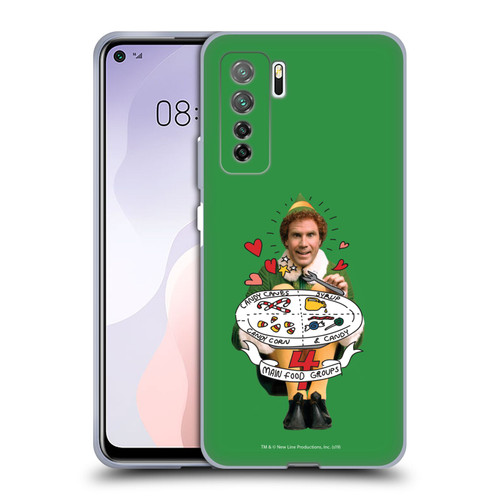 Elf Movie Graphics 2 Buddy Food Groups Soft Gel Case for Huawei Nova 7 SE/P40 Lite 5G