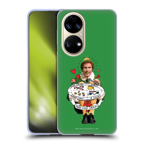 Elf Movie Graphics 2 Buddy Food Groups Soft Gel Case for Huawei P50