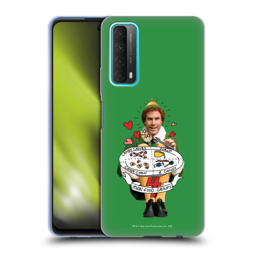 Elf Movie Graphics 2 Buddy Food Groups Soft Gel Case for Huawei P Smart (2021)