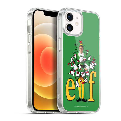 Elf Movie Graphics 2 Doodles Soft Gel Case for Apple iPhone 12 / iPhone 12 Pro & MagSafe