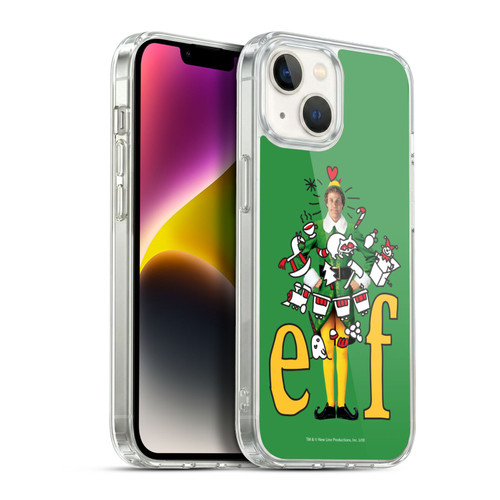 Elf Movie Graphics 2 Doodles Soft Gel Case for Apple iPhone 14