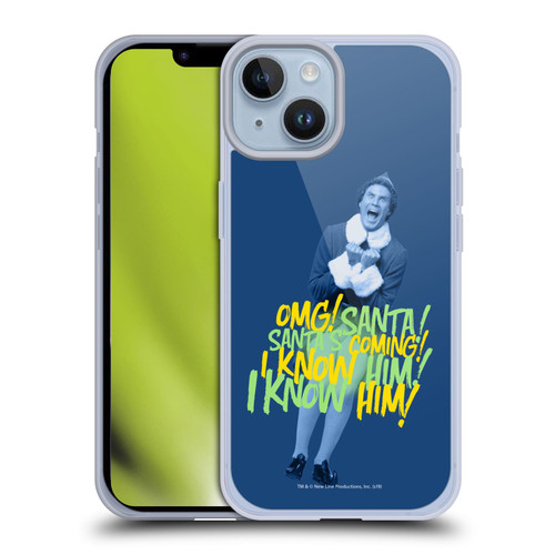 Elf Movie Graphics 2 Santa I Know Him Soft Gel Case for Apple iPhone 14