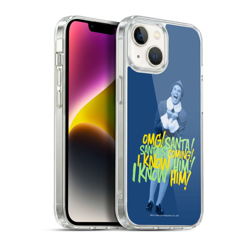 Elf Movie Graphics 2 Santa I Know Him Soft Gel Case for Apple iPhone 14