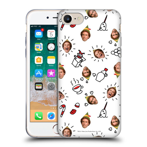 Elf Movie Graphics 2 Buddy Face Pattern Soft Gel Case for Apple iPhone 7 / 8 / SE 2020 & 2022 & MagSafe