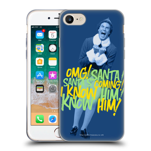 Elf Movie Graphics 2 Santa I Know Him Soft Gel Case for Apple iPhone 7 / 8 / SE 2020 & 2022 & MagSafe
