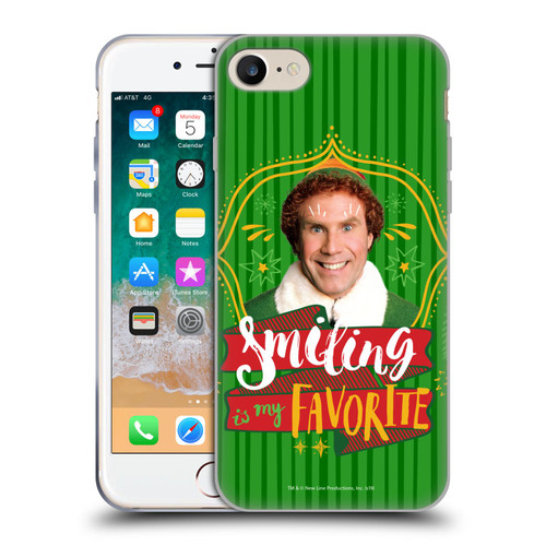 Elf Movie Graphics 2 Smiling Is My favorite Soft Gel Case for Apple iPhone 7 / 8 / SE 2020 & 2022 & MagSafe