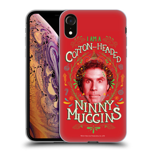 Elf Movie Graphics 2 Ninny Muggins Soft Gel Case for Apple iPhone XR