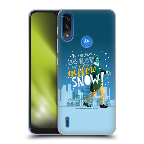 Elf Movie Graphics 2 Yellow Snow Soft Gel Case for Motorola Moto E7 Power / Moto E7i Power