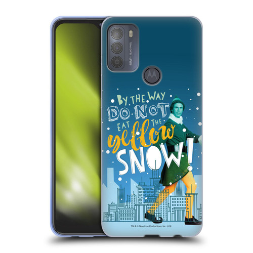 Elf Movie Graphics 2 Yellow Snow Soft Gel Case for Motorola Moto G50