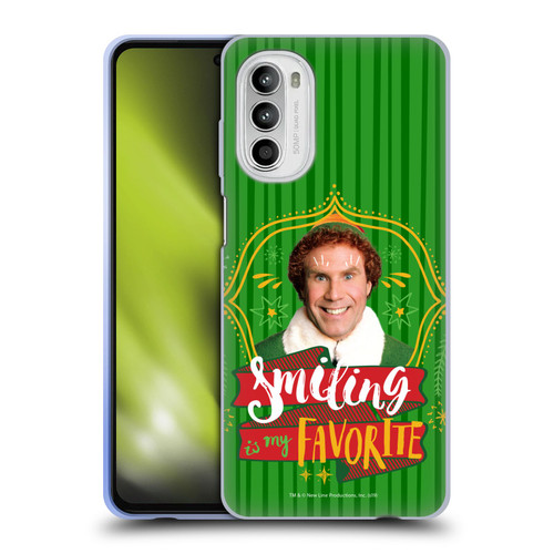 Elf Movie Graphics 2 Smiling Is My favorite Soft Gel Case for Motorola Moto G52