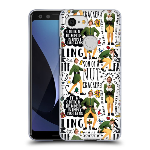 Elf Movie Graphics 2 Buddy Pattern Soft Gel Case for Google Pixel 3