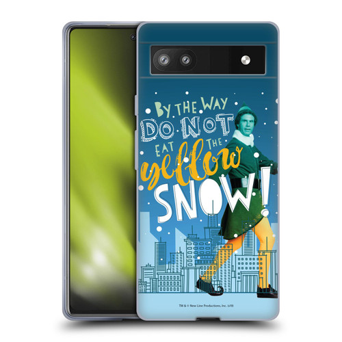 Elf Movie Graphics 2 Yellow Snow Soft Gel Case for Google Pixel 6a