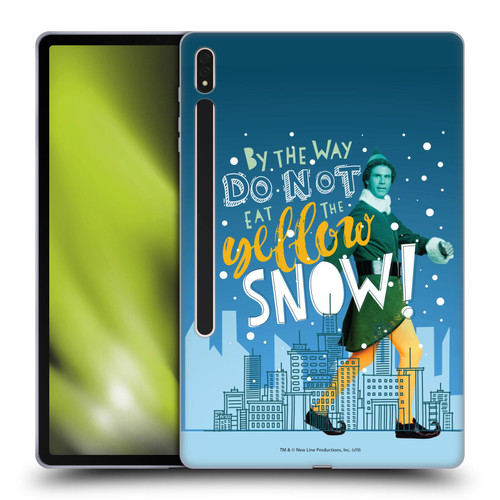 Elf Movie Graphics 2 Yellow Snow Soft Gel Case for Samsung Galaxy Tab S8 Plus