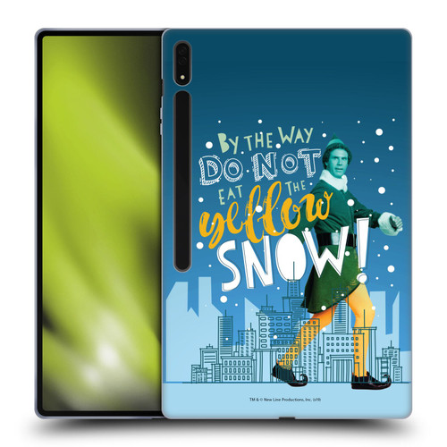 Elf Movie Graphics 2 Yellow Snow Soft Gel Case for Samsung Galaxy Tab S8 Ultra