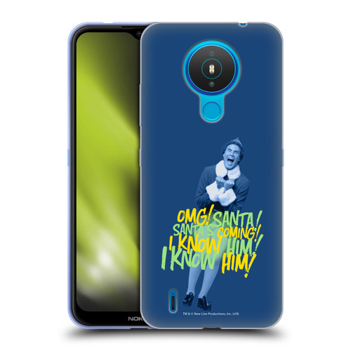 Elf Movie Graphics 2 Santa I Know Him Soft Gel Case for Nokia 1.4