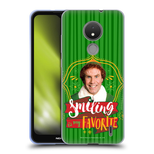 Elf Movie Graphics 2 Smiling Is My favorite Soft Gel Case for Nokia C21