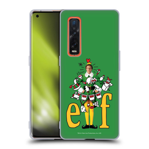 Elf Movie Graphics 2 Doodles Soft Gel Case for OPPO Find X2 Pro 5G
