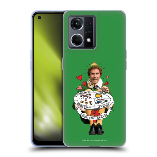 Elf Movie Graphics 2 Buddy Food Groups Soft Gel Case for OPPO Reno8 4G