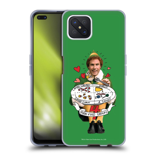 Elf Movie Graphics 2 Buddy Food Groups Soft Gel Case for OPPO Reno4 Z 5G