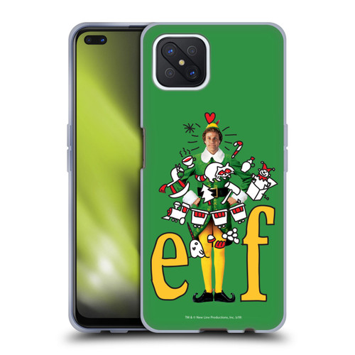 Elf Movie Graphics 2 Doodles Soft Gel Case for OPPO Reno4 Z 5G