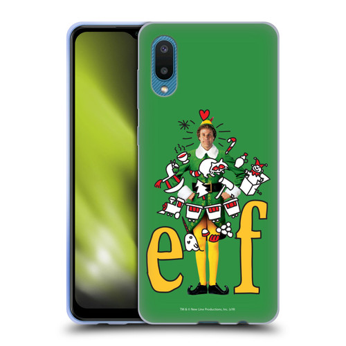 Elf Movie Graphics 2 Doodles Soft Gel Case for Samsung Galaxy A02/M02 (2021)