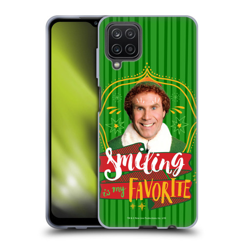 Elf Movie Graphics 2 Smiling Is My favorite Soft Gel Case for Samsung Galaxy A12 (2020)