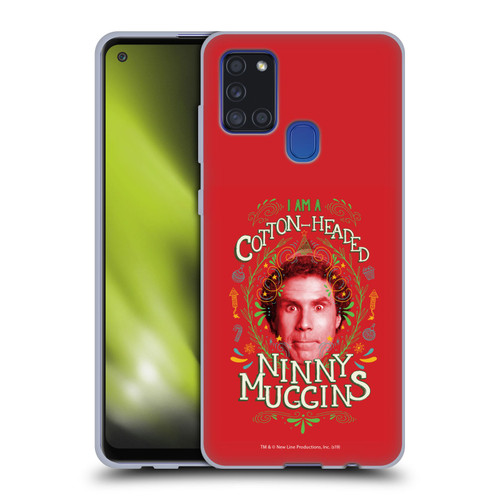 Elf Movie Graphics 2 Ninny Muggins Soft Gel Case for Samsung Galaxy A21s (2020)