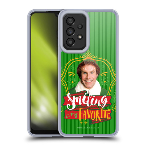Elf Movie Graphics 2 Smiling Is My favorite Soft Gel Case for Samsung Galaxy A33 5G (2022)
