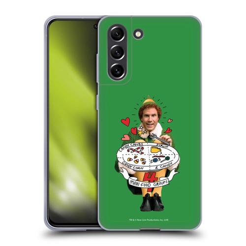 Elf Movie Graphics 2 Buddy Food Groups Soft Gel Case for Samsung Galaxy S21 FE 5G