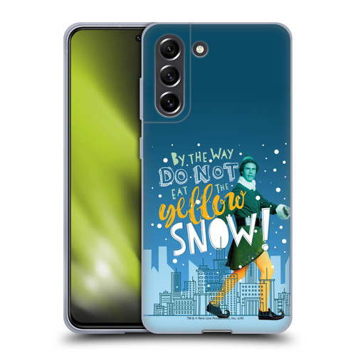 Elf Movie Graphics 2 Yellow Snow Soft Gel Case for Samsung Galaxy S21 FE 5G